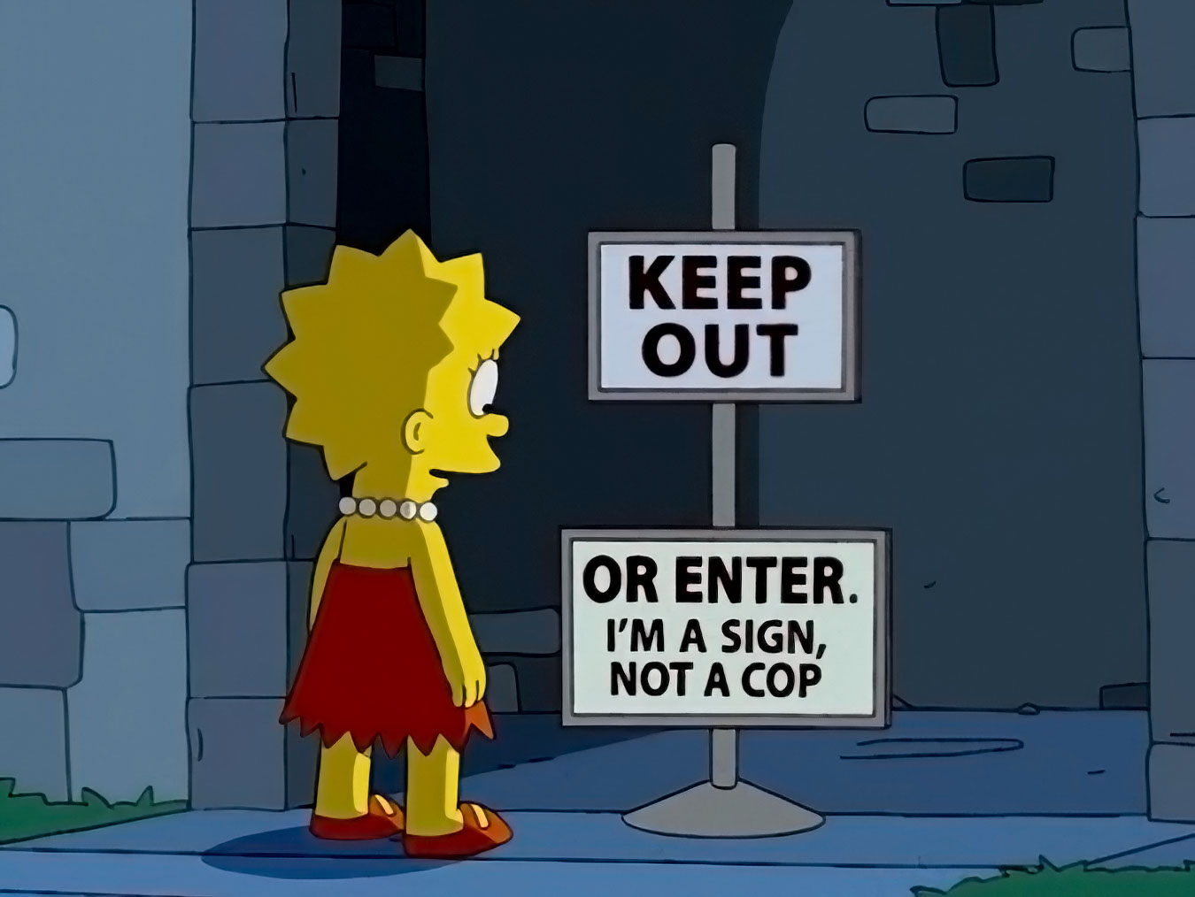 The simpsons - Lisa - Keep out or enter.jpg