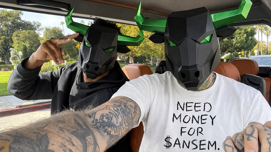 Ansem and Banks Bull Masks