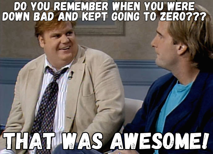 That was awesome down bad interview Chris Farley