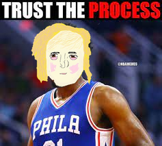 trust the process phila philly 76ers basketball