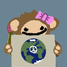 bitcoin btc puppet world peace sign