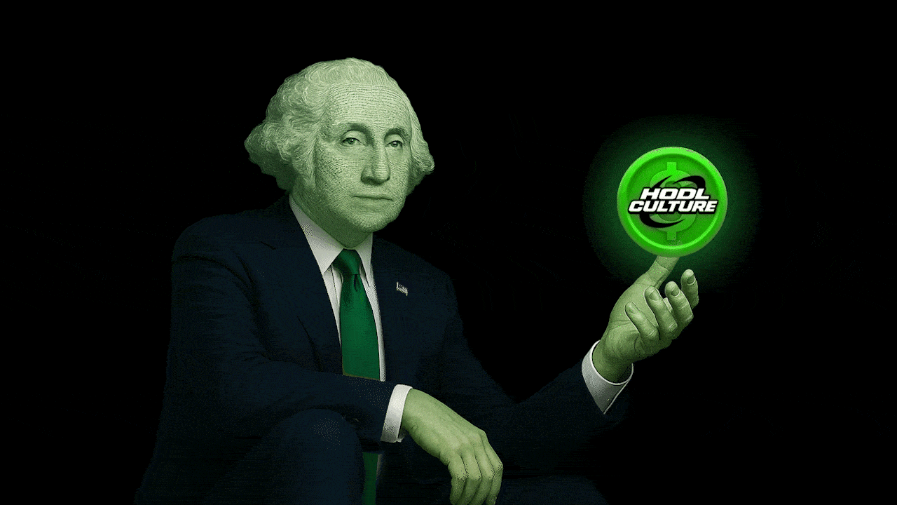 Spinning HODL man (black BG)