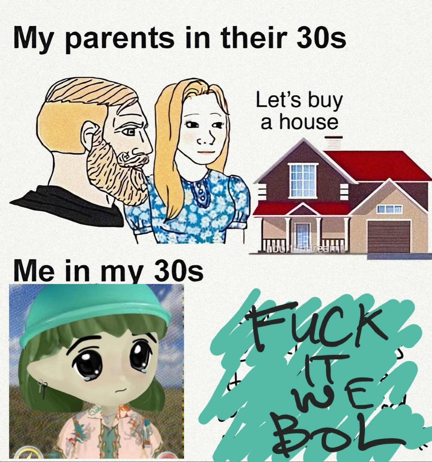 my parents in their 30s me in my 30s