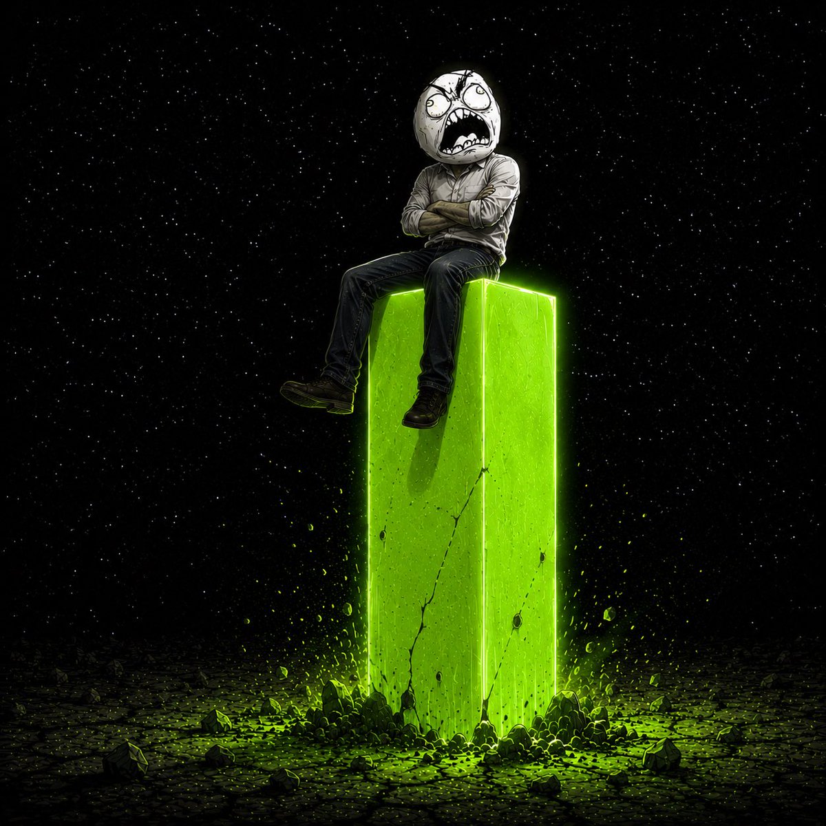 sitting on the green candle.jpeg
