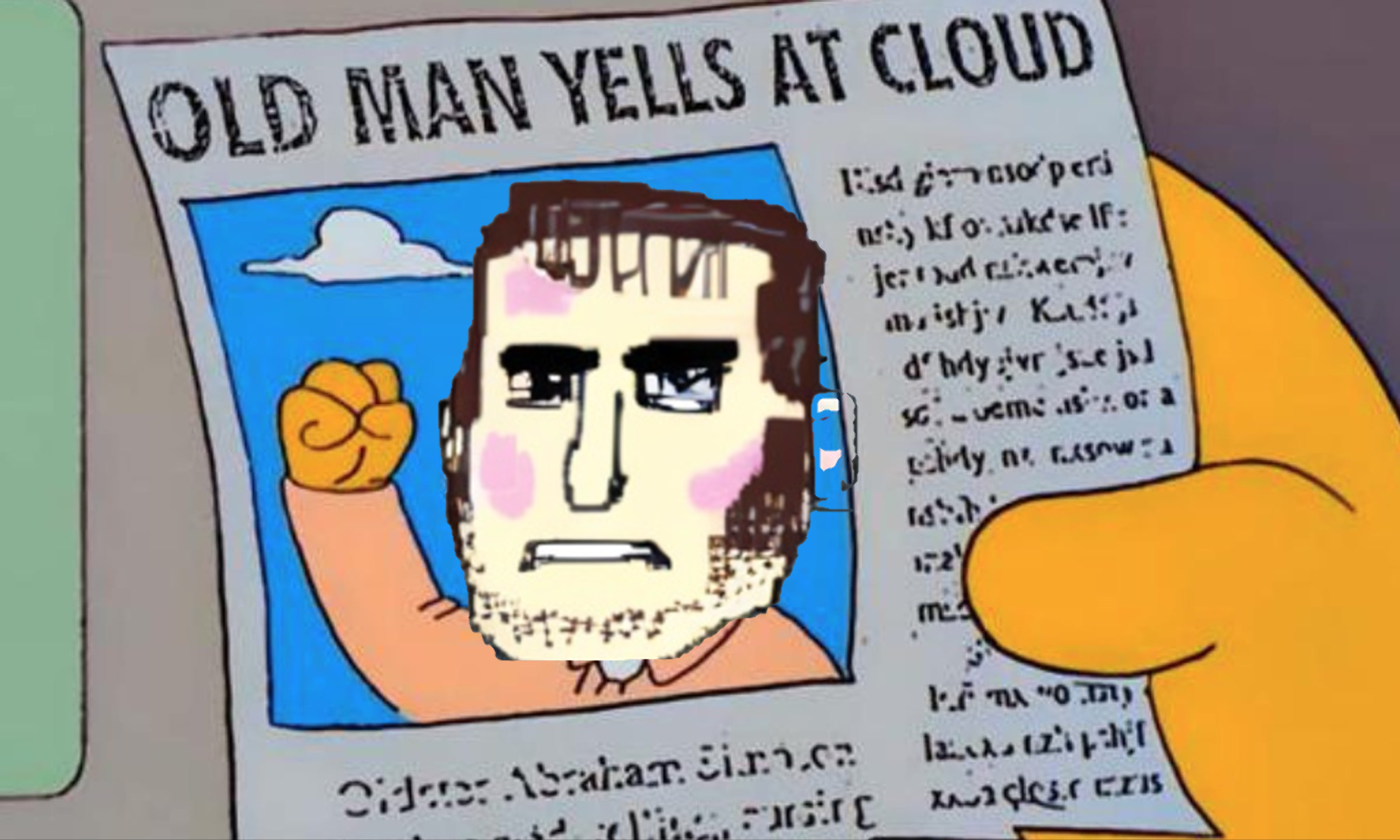 simpsons old man yells at cloud