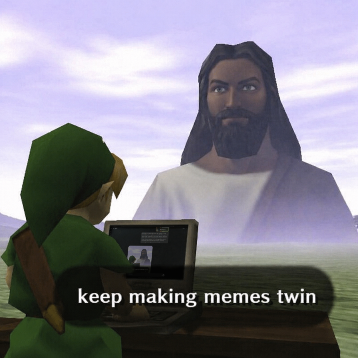 keep making memes twin