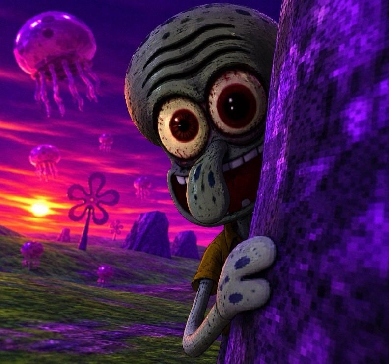 Lurkin crazy squidward 