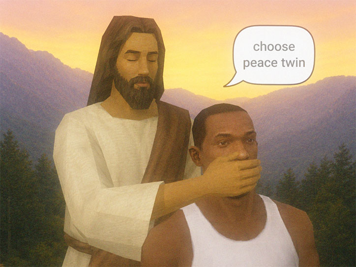 choose peace twin