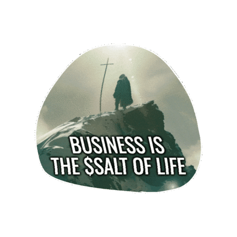 business is salt of life sticker