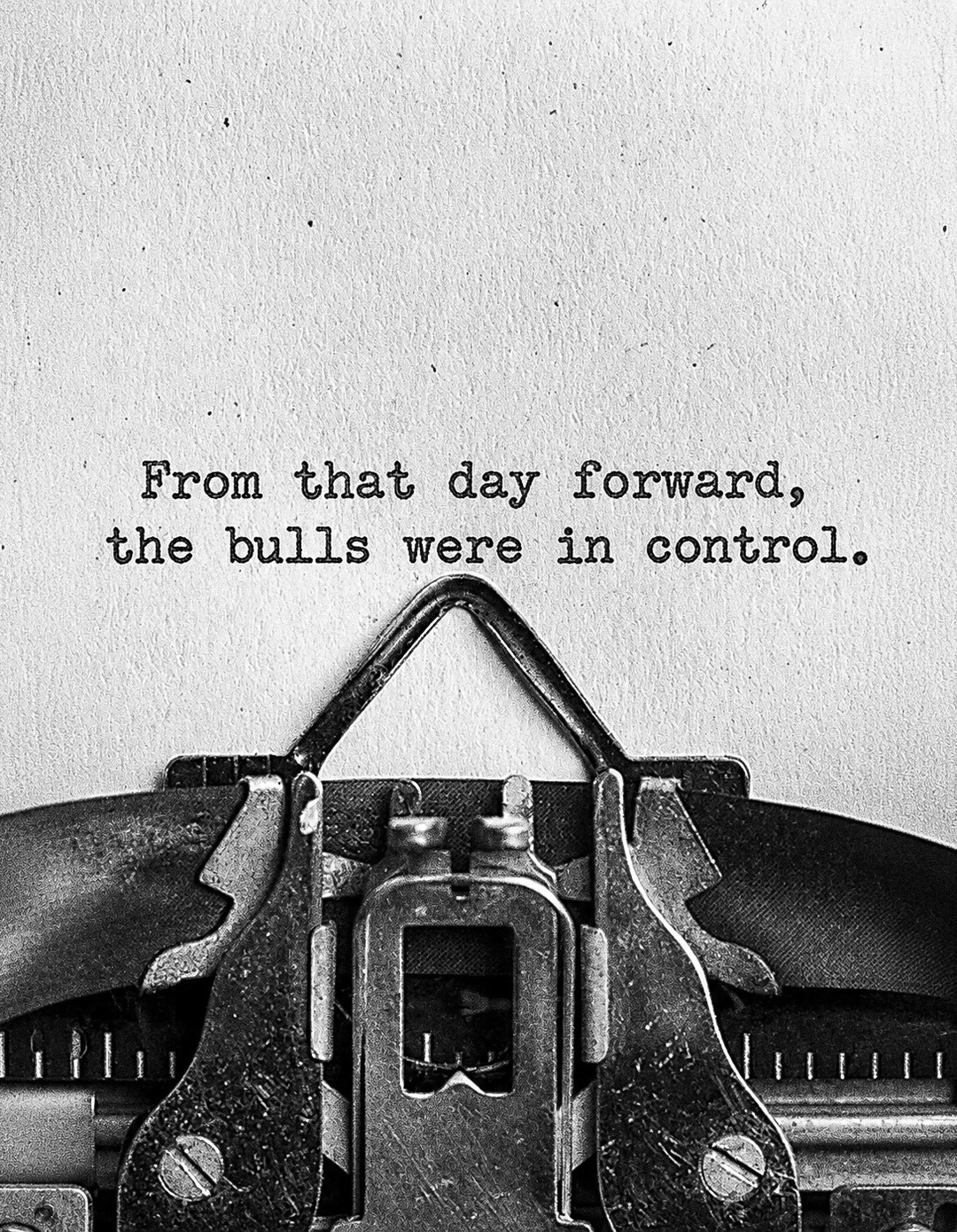 Bulls in control