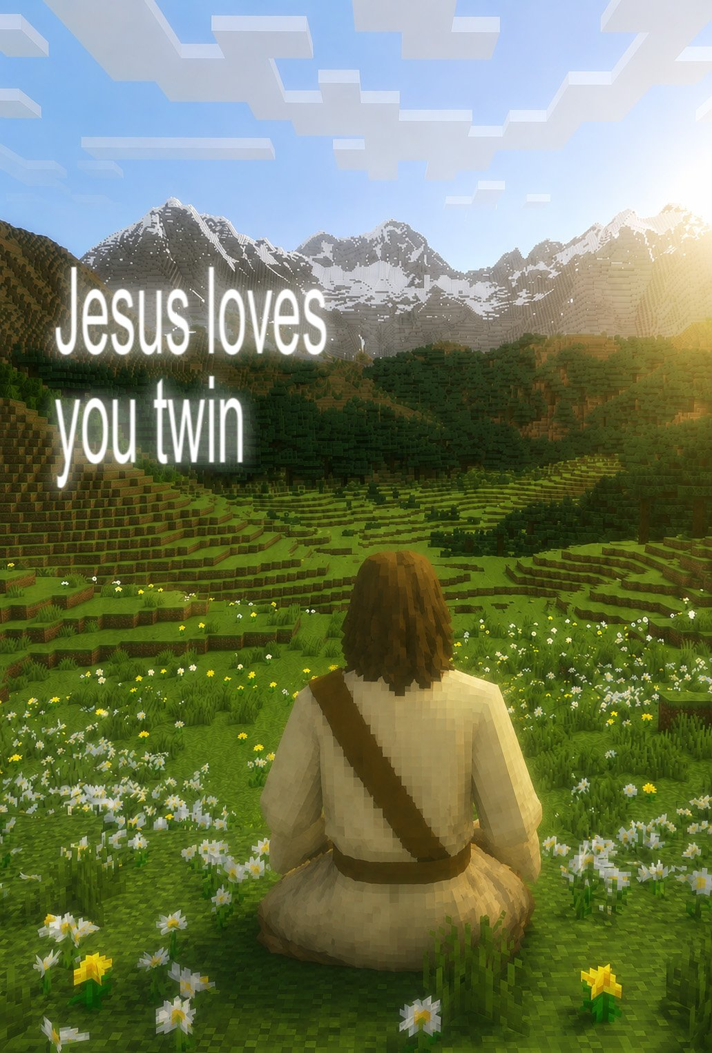 Jesus loves you twin