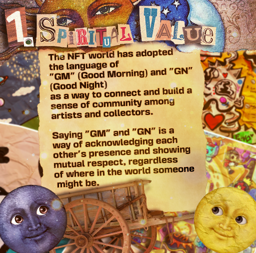 1🧵"The NFT world has adopted the language of "GM" (Good Morning) and "GN" (Good Night) as a way to connect and build a sense of community among artists and collectors..."

#GM #GN  #NFT  #cryptoart #Web3 #web3community https://t.co/ECFQ4fMuPz