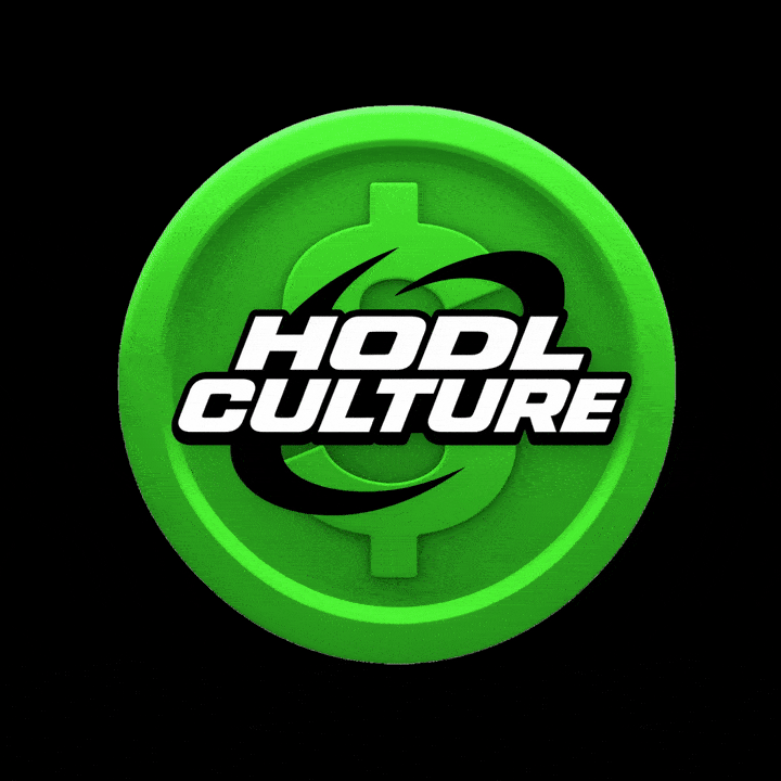 Spinning HODL coin (black bg)