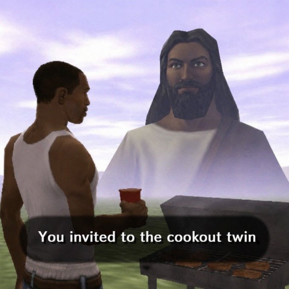You invited to the cookout twin