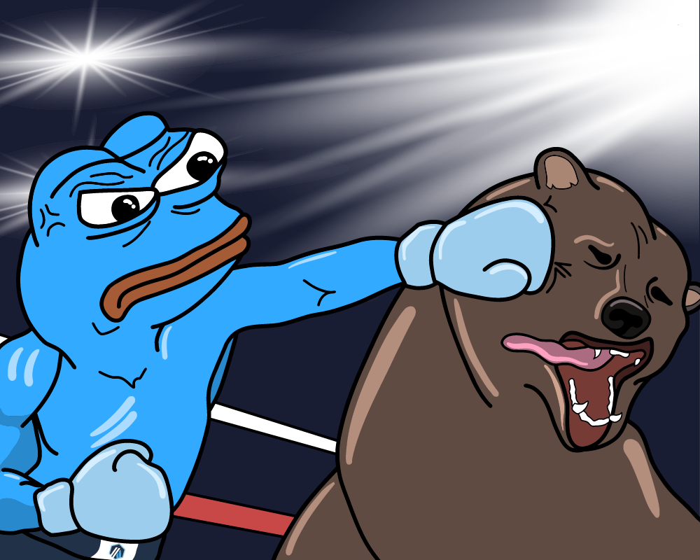 pepe punching bear 