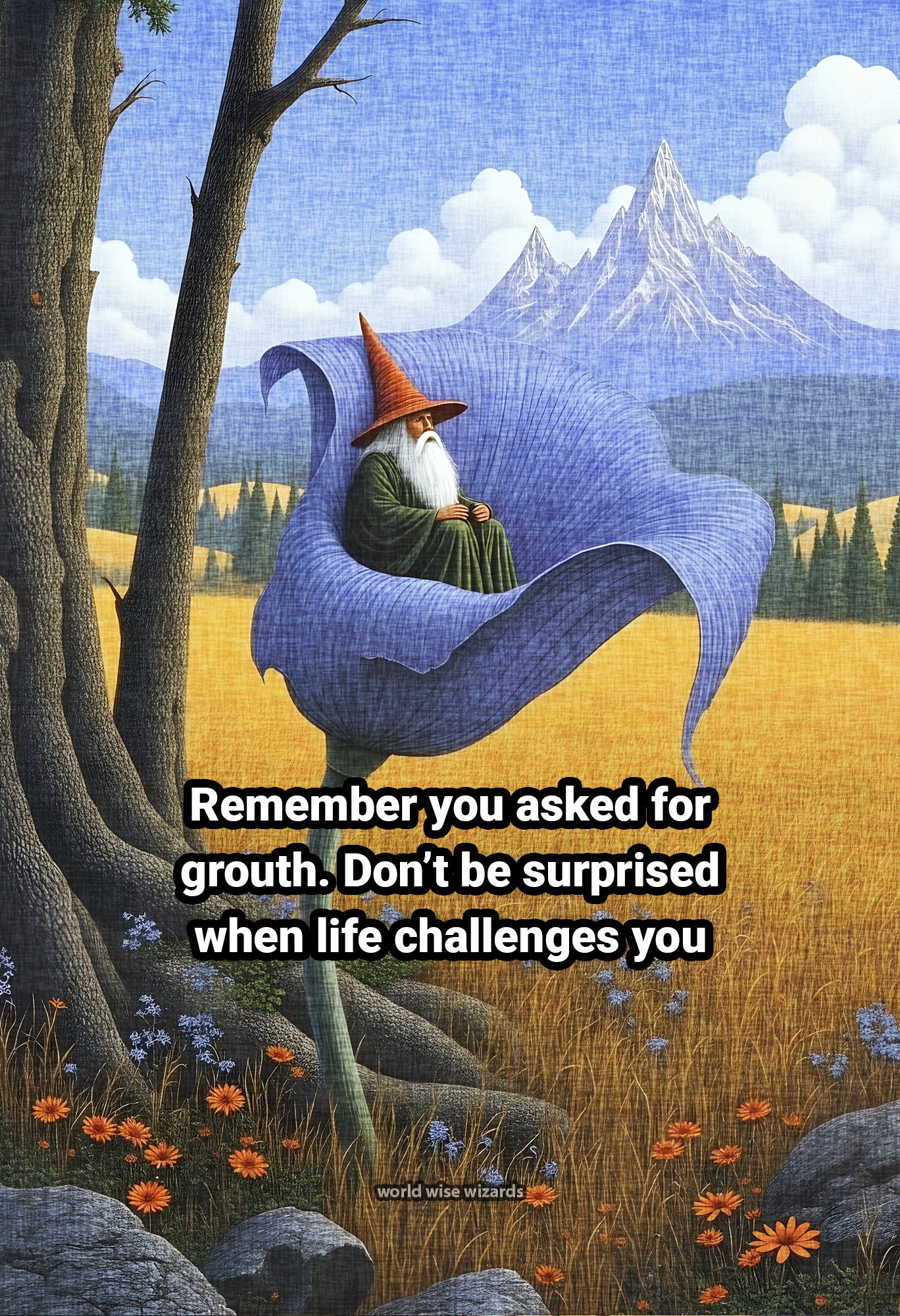 Remember you asked for grouth. Don’t be surprised when life challenges you 1.jpg
