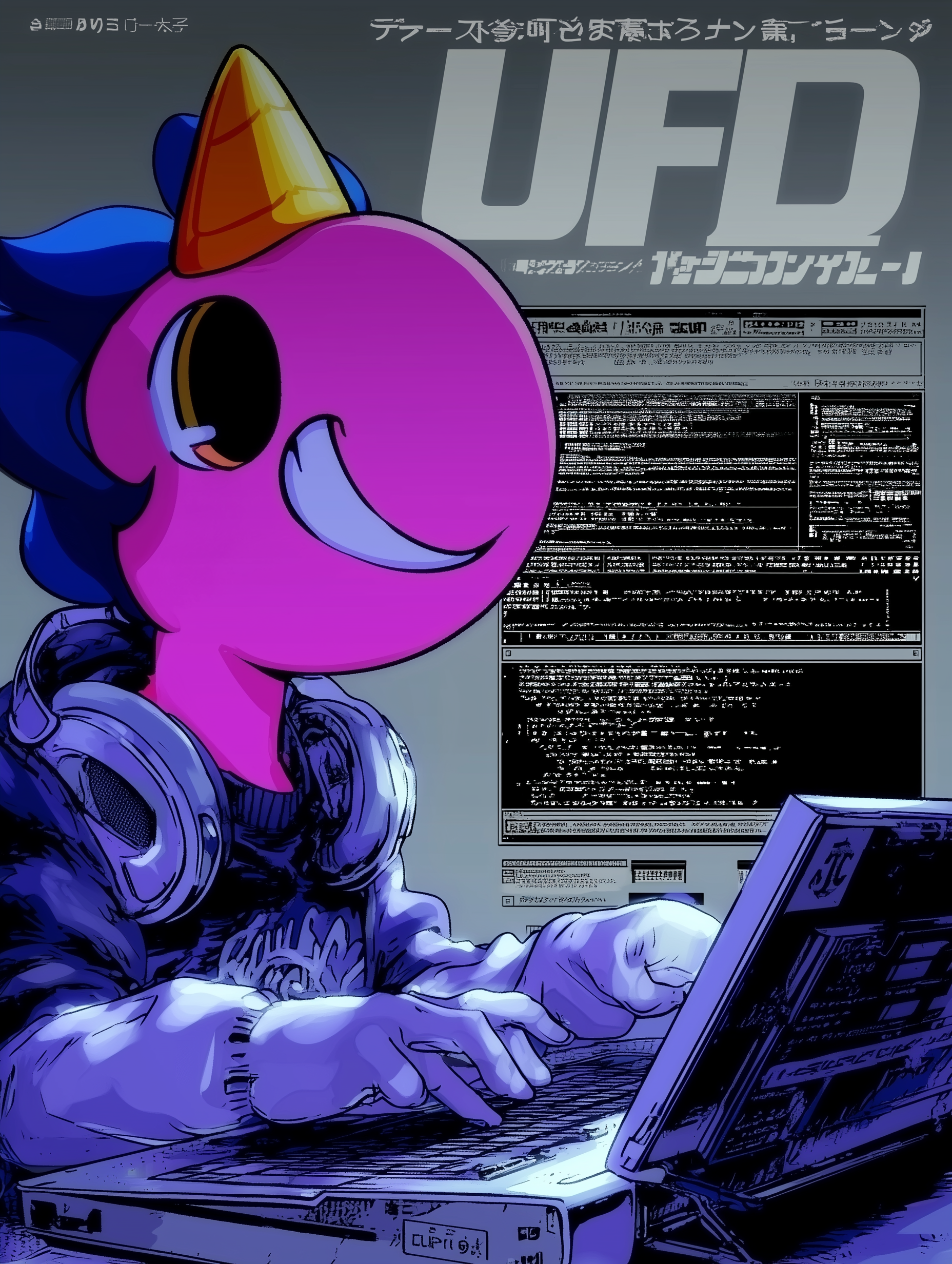 Pink_unicorn_with_blue_hair_and_golden_horn_working_on_a_comp_1f4d8461-b99b-4c94-bad9-411f74199f3c_0.png