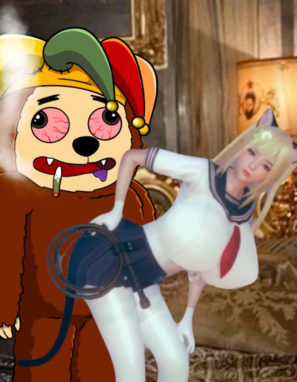 beratardio and anime cat girl