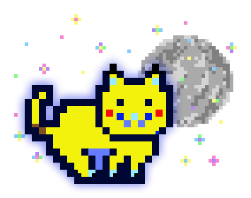 MoonCat #16923 an ode to @Pokemon 

CatScapes: Space ✨
PikaCat 💛

https://t.co/BgkgE0EVIg https://t.co/iuq1OYh1Hb