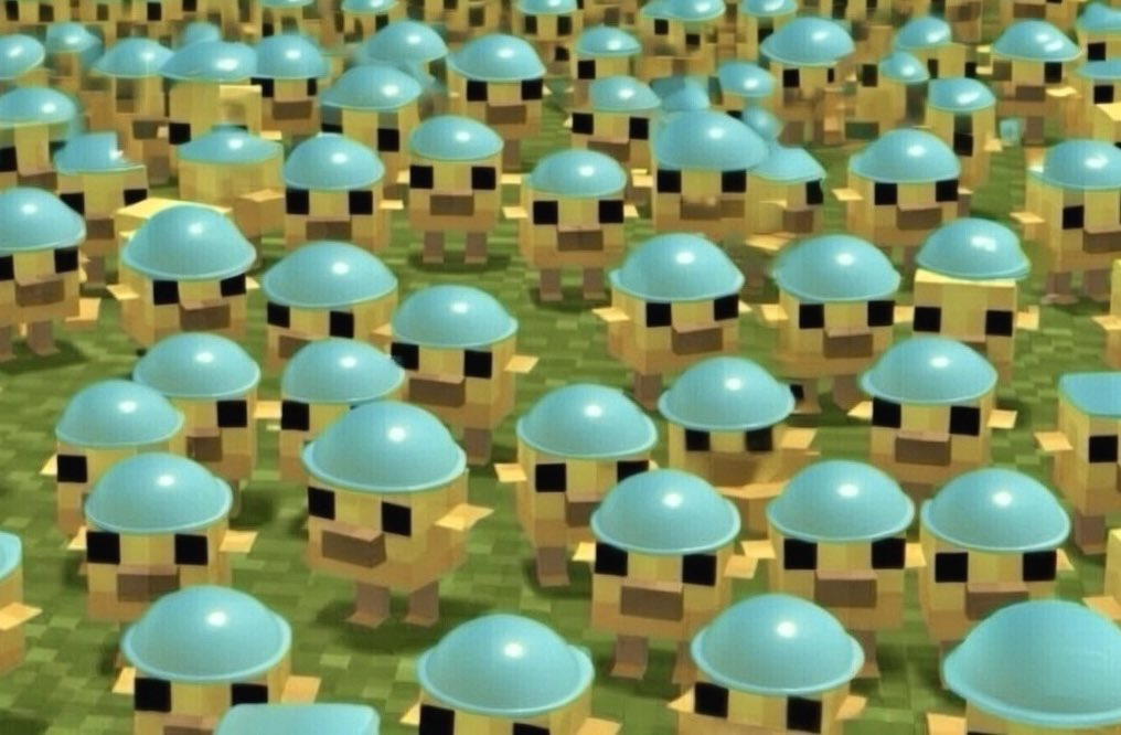 baby minecraft chicks wif bols
