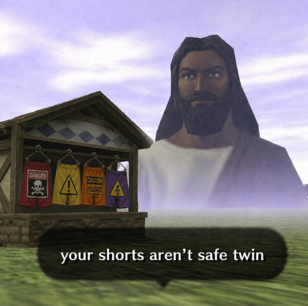 your shorts aren't safe twin